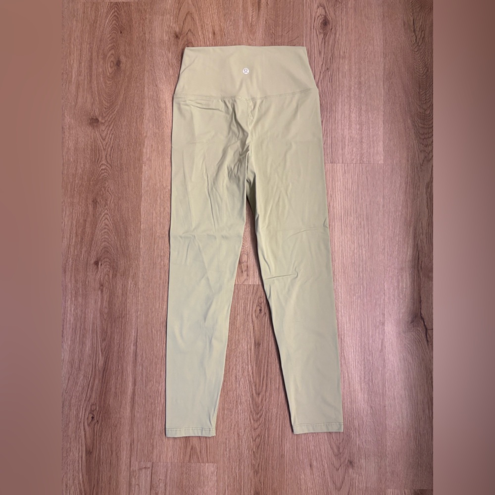 High-Waist Fog Green Performance Leggings - Picture 3 of 5